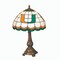 The Memory Company 19.5" Orange and Green NCAA Miami Hurricanes Tiffany Table Lamp